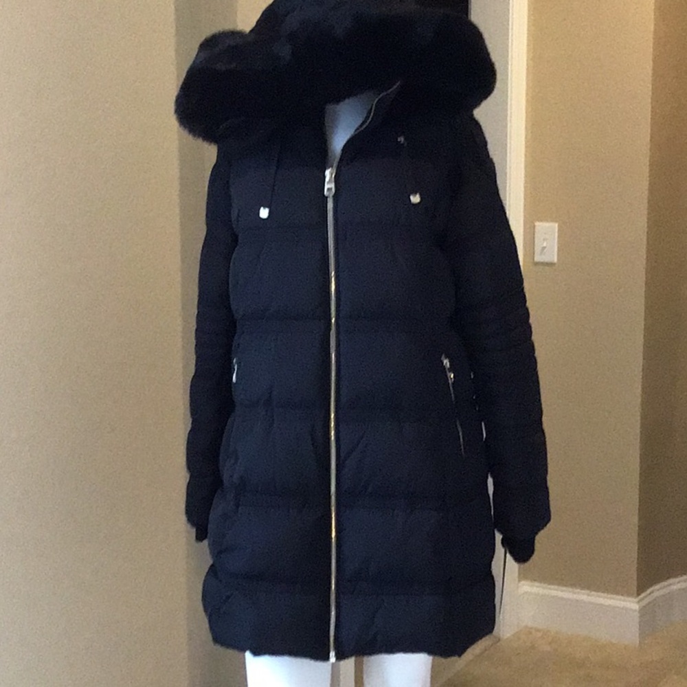 Guess Winter Coat New Large Black